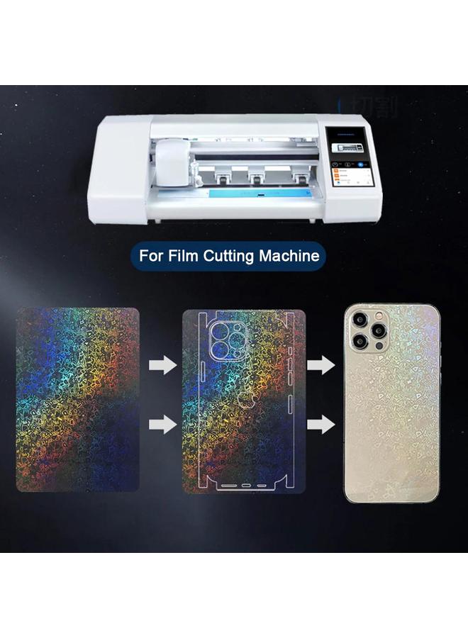S-TOP Case For iPhone 12 mini Colorful Transparent Sticker Phone Back Film with Side Film - Image 5
