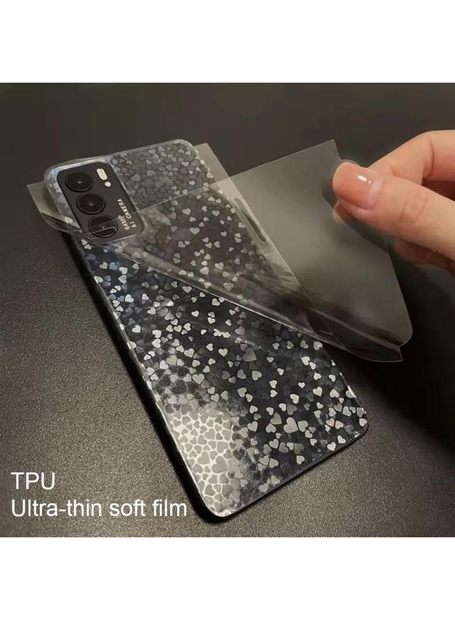 S-TOP Case For iPhone 12 mini Colorful Transparent Sticker Phone Back Film with Side Film - Image 4