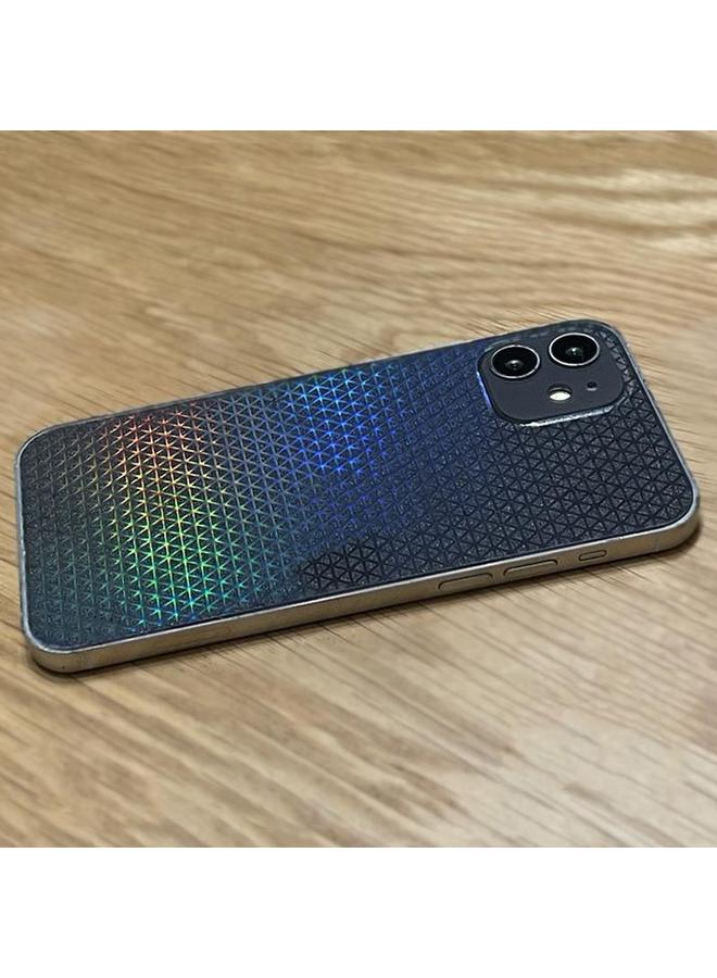 S-TOP Case For iPhone 12 mini Colorful Transparent Sticker Phone Back Film with Side Film - Image 3