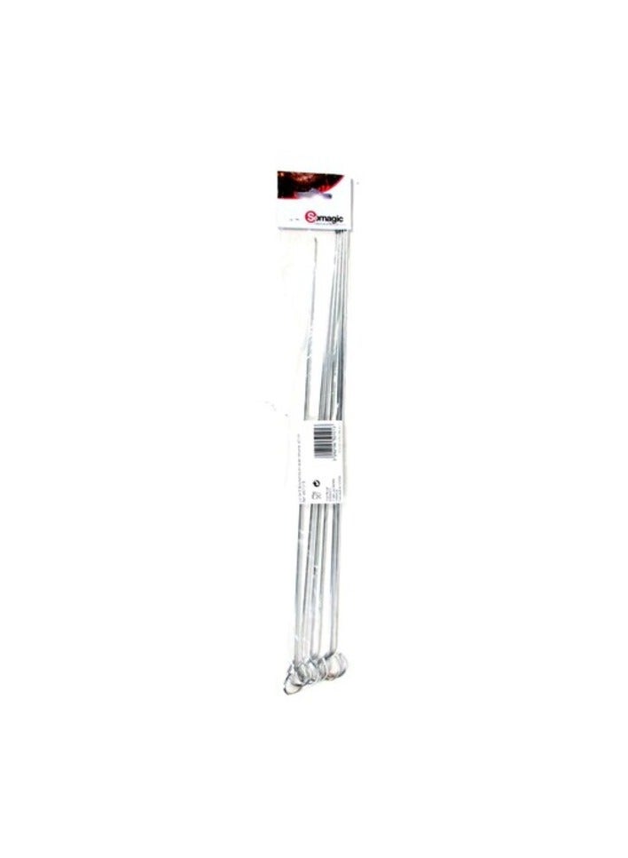 Stainless Steel Skewers Silver 40cm
