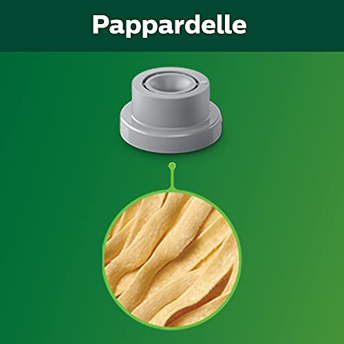 Philips Kitchen Appliances Philips Compact Pasta Maker 4-in-1 Accessory Shape Kit, Pappardelle, Tagliatelle, Angel Hair and Lasagna, Easy Clean, Homemade Pasta, Gray (HR2484/00) - Image 2