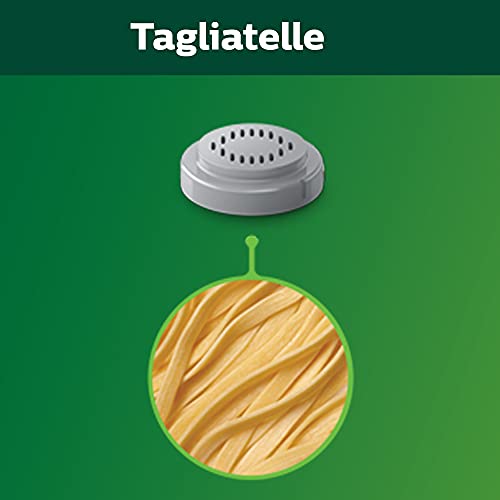 Philips Kitchen Appliances Philips Compact Pasta Maker 4-in-1 Accessory Shape Kit, Pappardelle, Tagliatelle, Angel Hair and Lasagna, Easy Clean, Homemade Pasta, Gray (HR2484/00) - Image 3