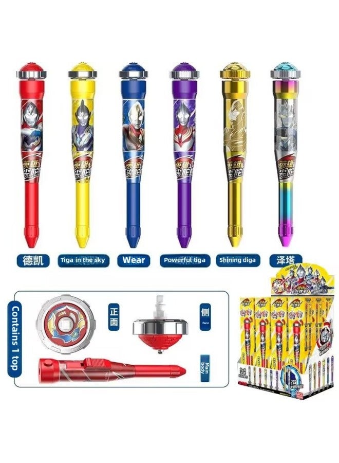 Genuine Hero Blind Box Digazeta Altman Alloy Top Toy Battle Pen Tip Decompression Boy-Color:Ott Q Change Watch Random One - Image 2