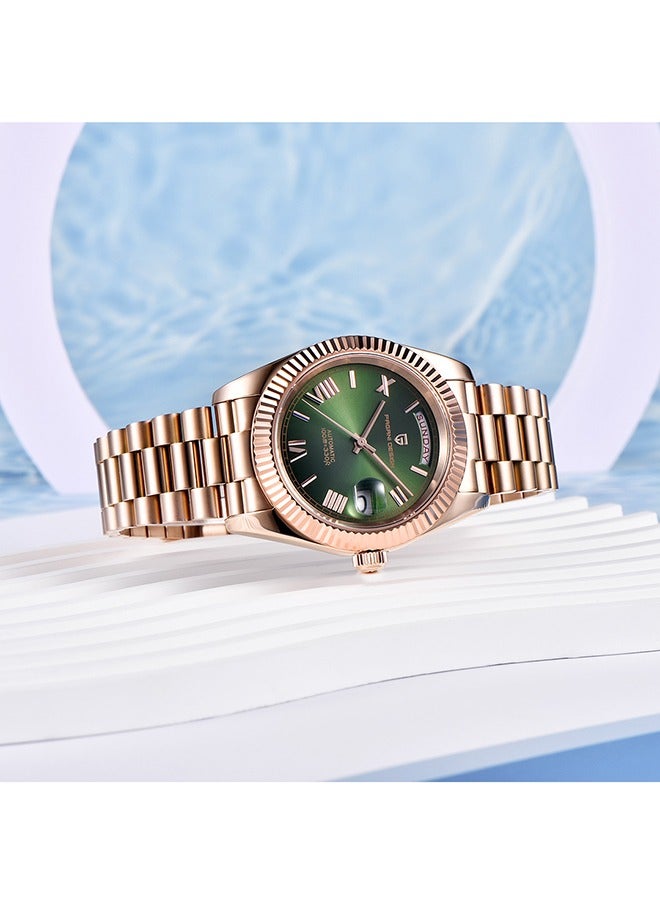 PAGANI DESIGN Men’s Luxury Automatic Watches,Stainless Steel Sapphire Glass 100M Waterproof Mechanical Wristwatch ST16 Japanese Movement Business Watch Gift for Men - Image 2