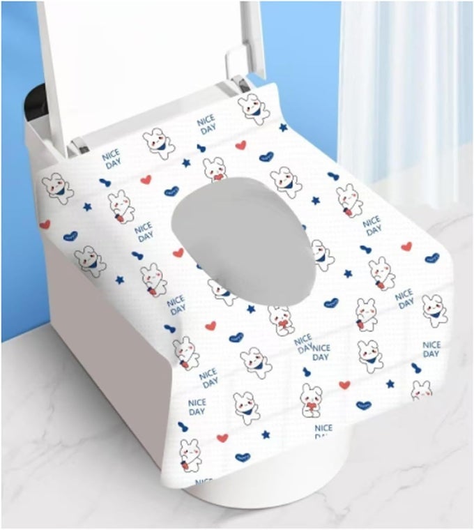 DISPOSABLE TOILET SEAT COVER30 PIECES OF OVERSIZED WATERPROOF TOILET SEAT PAPER SUITABLE FOR CHILDREN AND ADULTS POTTY TRAINING TRAVEL PUBLIC TOILETS AIRCRAFT