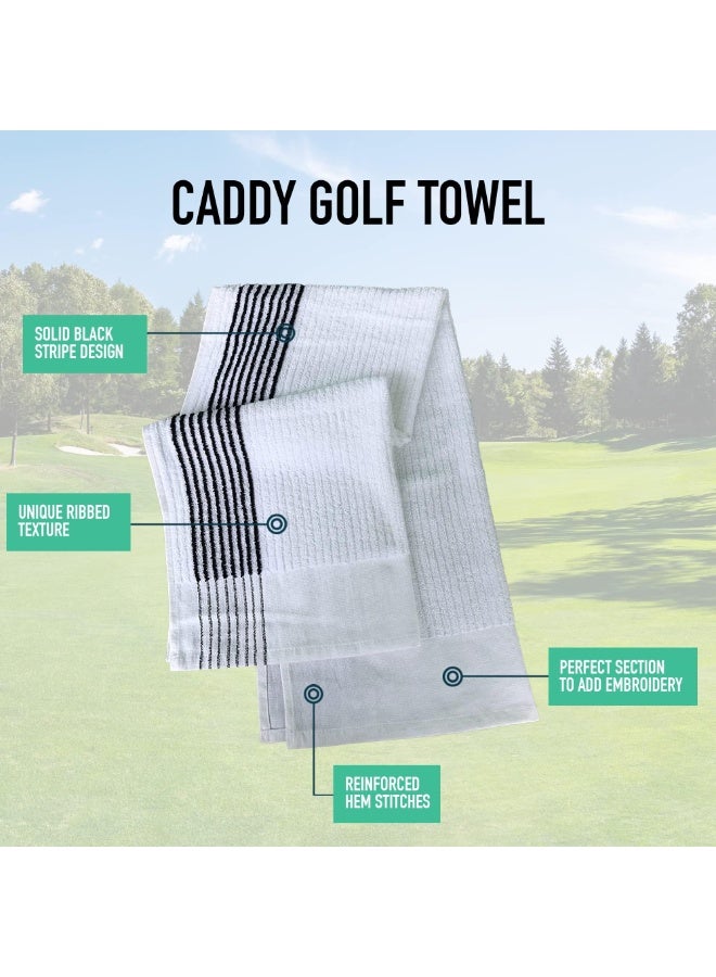Large 22" x 44" Caddie Style Golf Towel Design, Use The Same Golf Towel That Tour Players Use, Simple, Clean Design(A) - Image 5