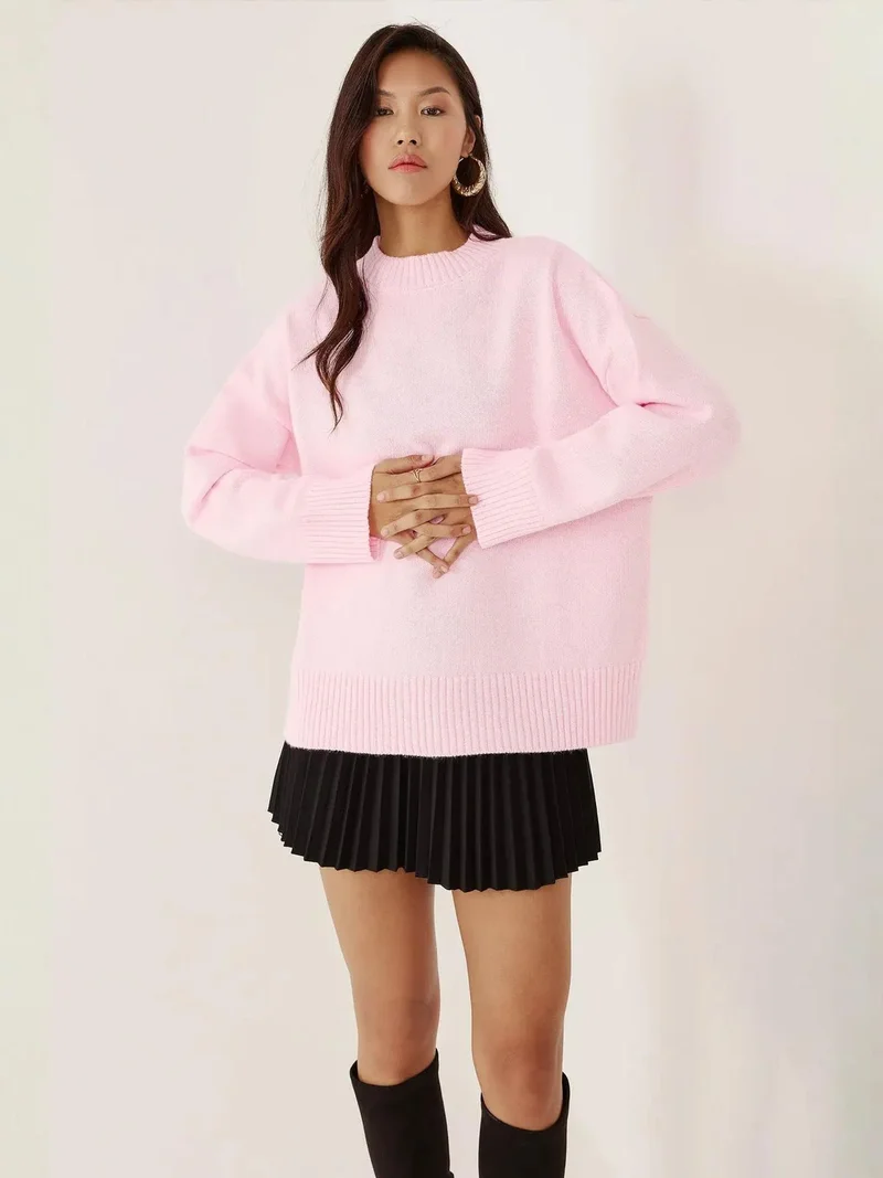 HICCUP Crew Neck Cozy Sweater