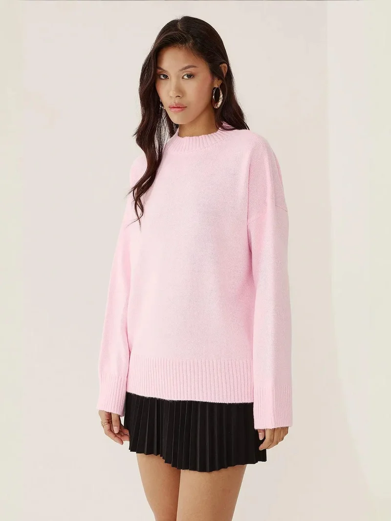 Crew Neck Cozy Sweater
