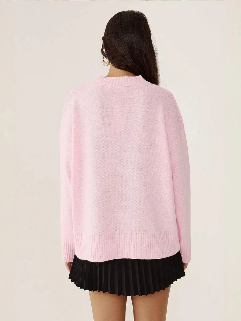 HICCUP  Crew Neck Cozy Sweater for Women | Best Price UAE