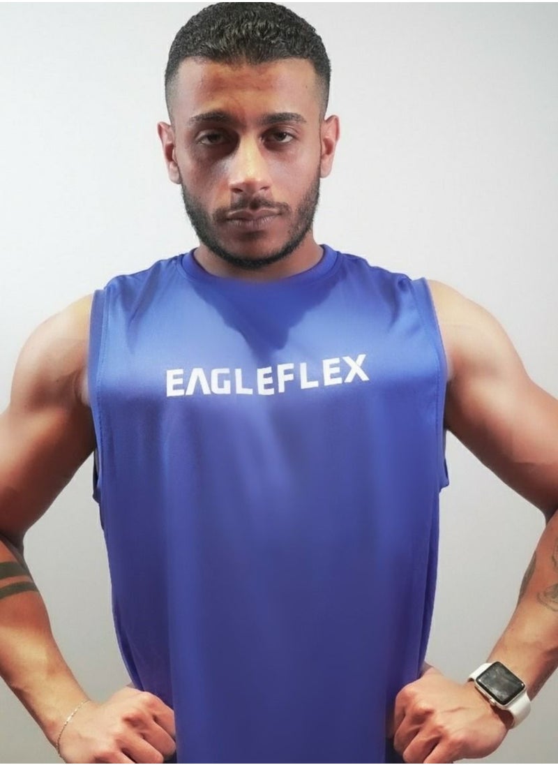 EAGLEFLEX Dri-Fit Tank Top Blue  - Image 1