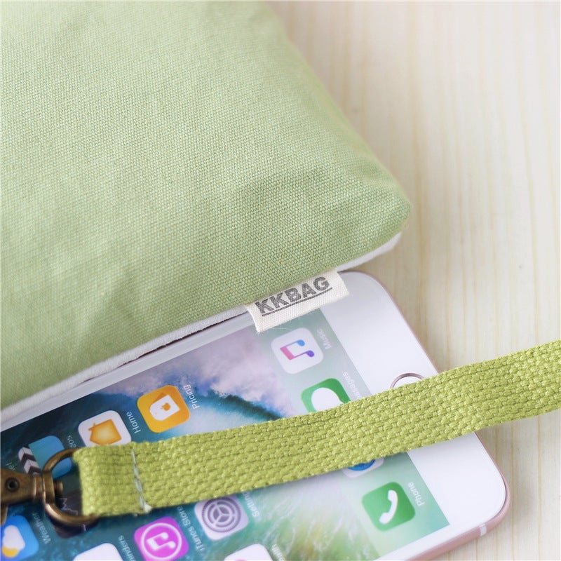 New Selling Mobile Phone Bag Fresh Digital Printed Women'S Bag Canvas Printed Hand Crossbody Mobile Phone Bag - Image 4