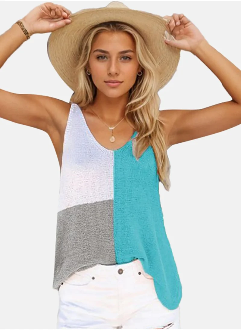 YUNIQEE Women Colourblocked Tank Top