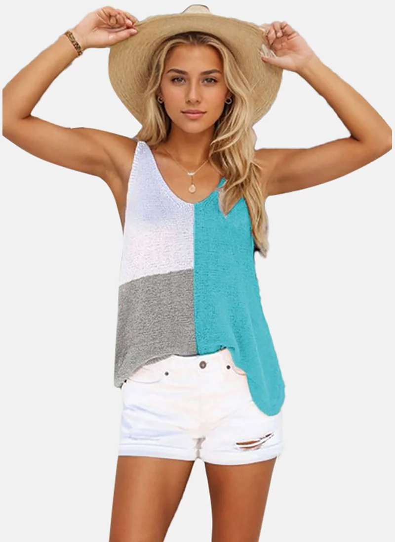YUNIQEE Women Colourblocked Tank Top