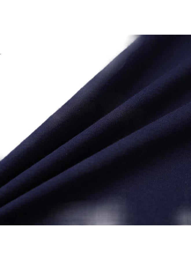 ROMON Luomeng Short-Sleeve T-Shirt For Men Summer Business Casual Ice Silk Feel Antibacterial T-Shirt, Men'S Clothing Lm799 Navy Blue Xl - Image 3