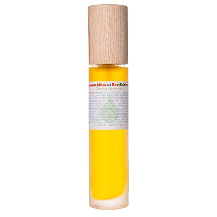 Living Libations - Organic Best Skin Ever All-In-One Facial Cleanser, Exfoliator + Moisturizer | Natural, Wildcrafted, Vegan Clean Beauty (Seabuckthorn, 1.69 oz | 50 ml) - Image 1