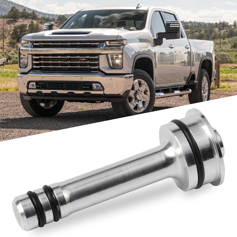 Transmission Cooler Barbell for GM 6L80 90 and 8L90 Thermostat Bypass Plug with Buna Orings CNC Machined Aluminum
