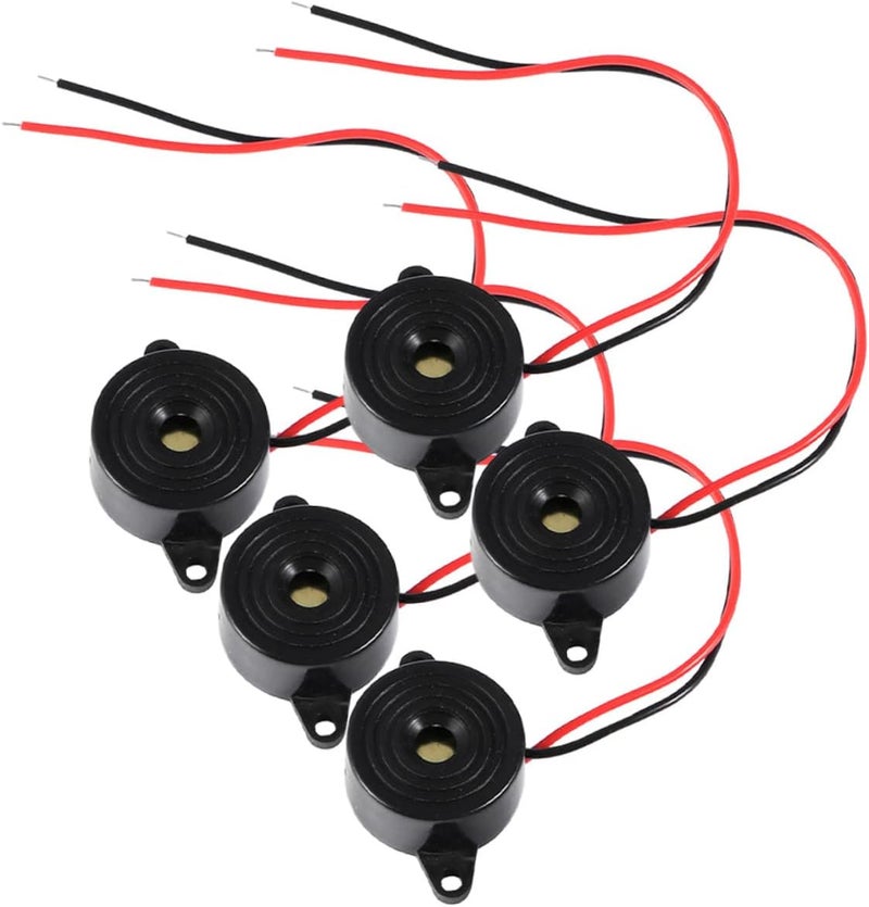 5pcs High Decibels Alarm Ringer Piezo Electric Tone Alarm for Vehicle and Motorcycle - Image 1
