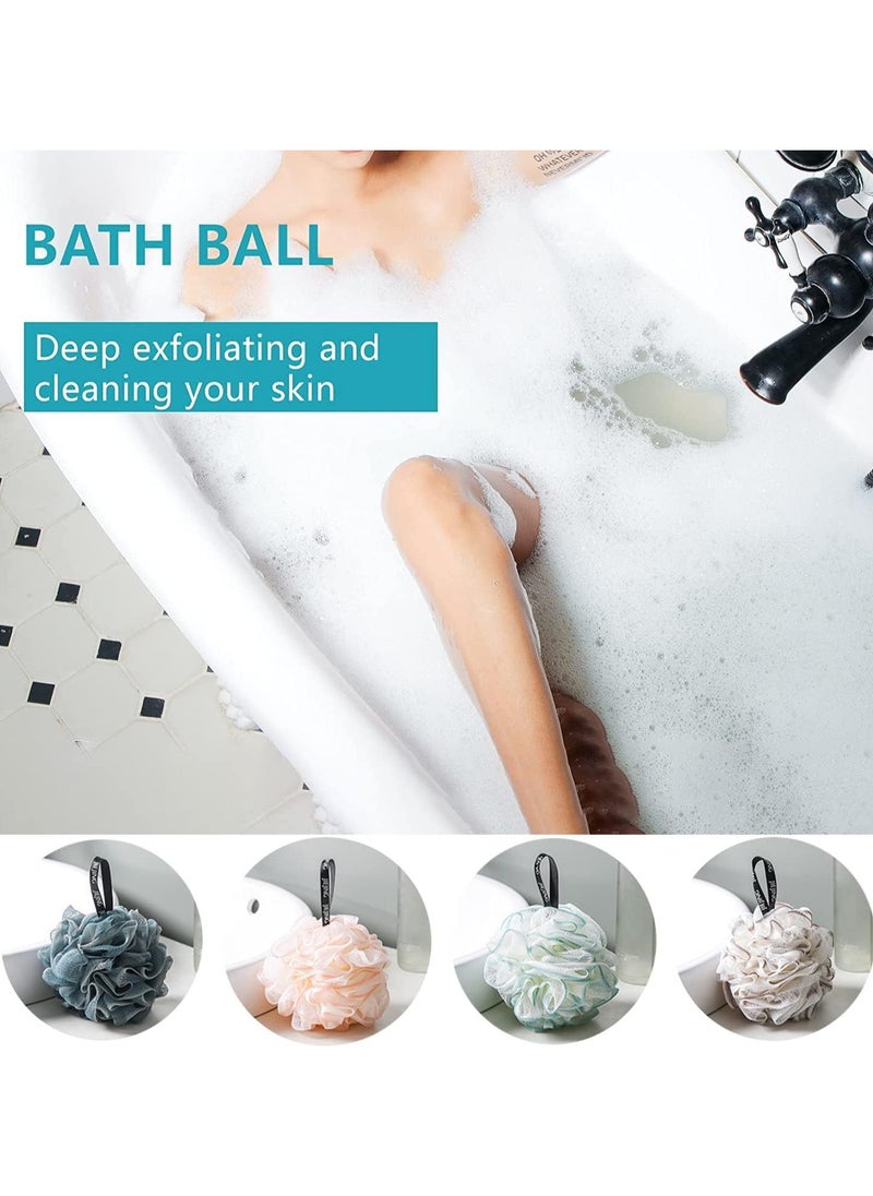 4Pcs Bath Sponges Shower Loofahs Mesh Balls Sponge for Body Wash Bathroom Men Women Scrubber Cleaning Loofah Bathing Accessories Silky Skin(50g/pcs) - pzsku/ZBD113EA53060EB6939F3Z/45/_/1720494147/9fc2f5fb-e519-4c0a-8524-802712dfbca5