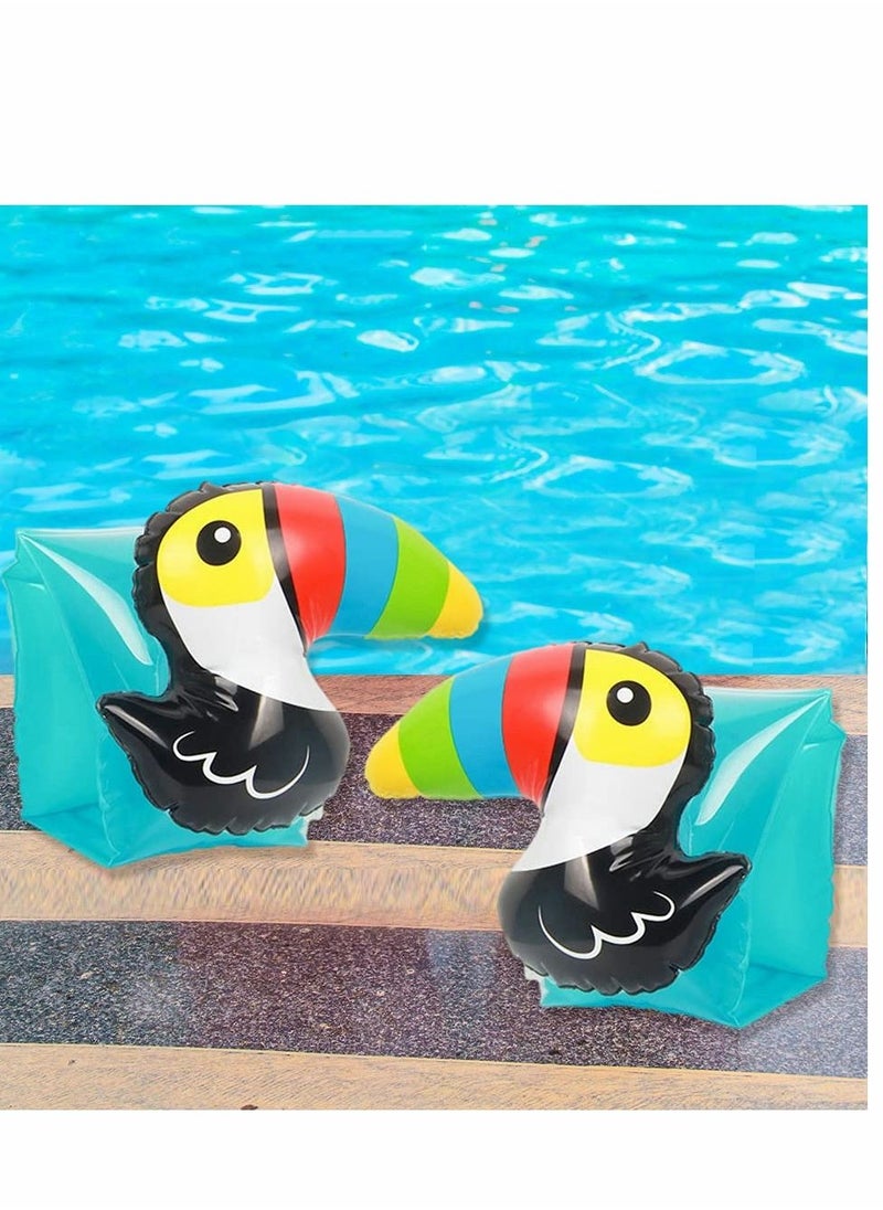 SYOSI Kids Inflatable Swim Arm Bands, 1 Pair Swimming Armbands Floating Sleeves for Kid, Pool Floatie Floater Rings Tube Armlets (Aged 3-6)  - Image 1