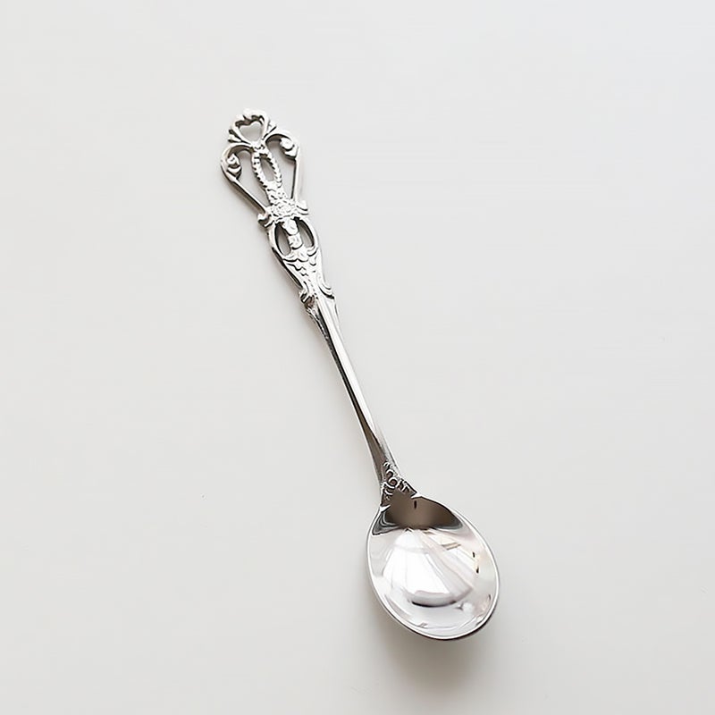 1 Set Kitchen Tableware English Fork Spoon Eating Tools Retro Tableware - Image 4