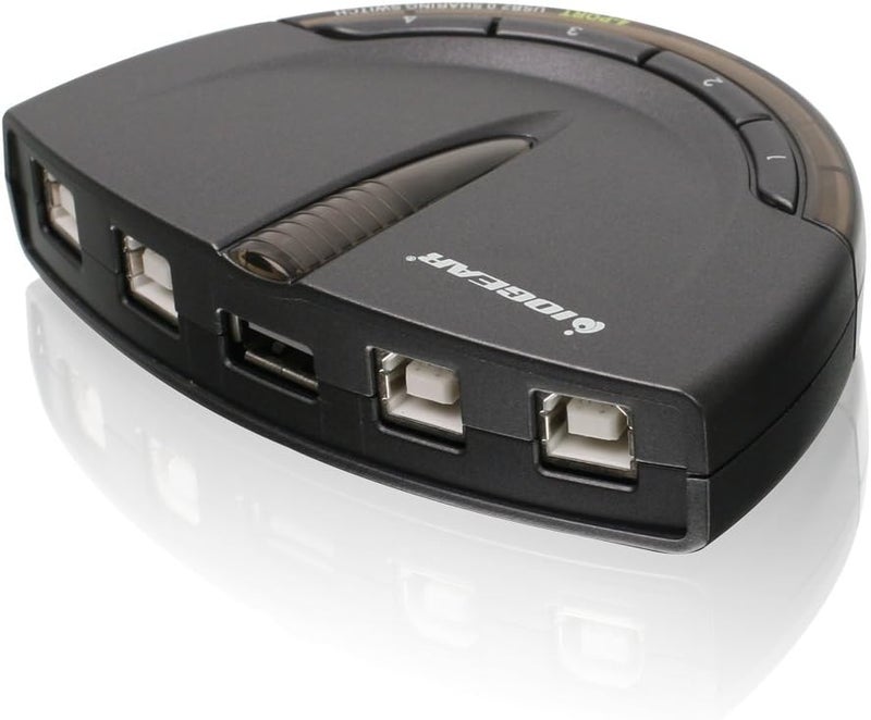 IOGEAR 4-Port USB 2.0 Automatic Printer Switch - GUB431 - Image 1