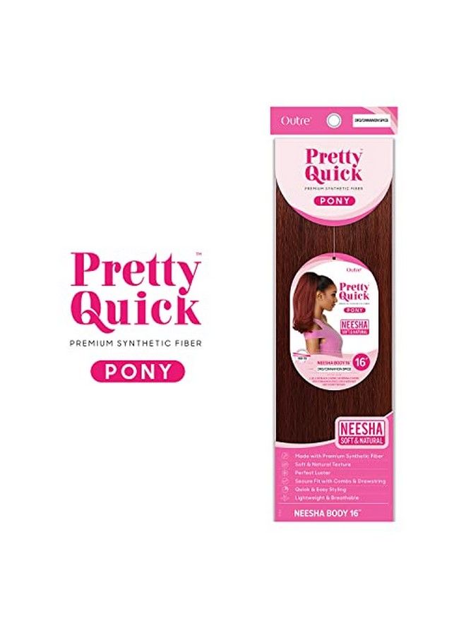 Outre Drawstring Ponytail Pretty Quick Pony NEESHA BODY 16″ (2) - Image 4