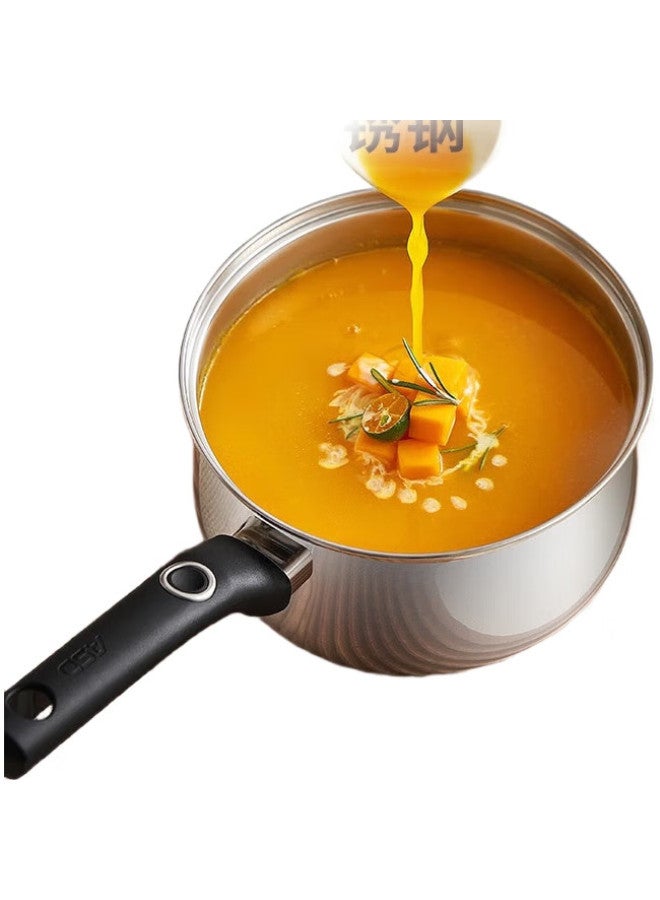 ASD Aishida Asd Milk Pot, 304 Stainless Steel, 18Cm, Noodle Pot, Baby Food Pot, Small Pot, Compatible With Induction And Gas Stoves, Ns18B1Wg - Image 1