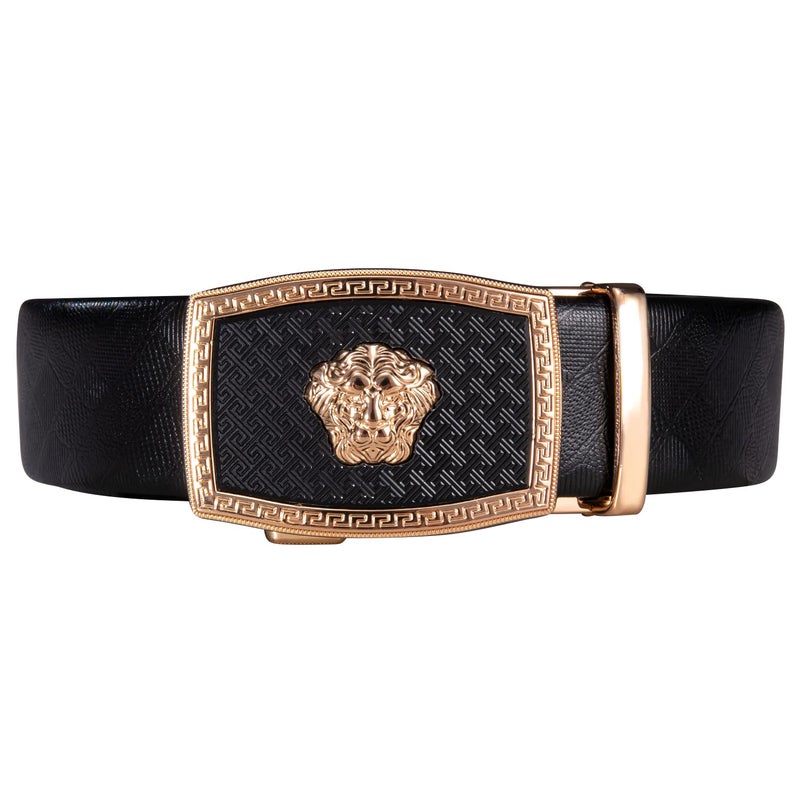Dubulle Belts For Men Sliding Automatic Buckle Ratchet Dress Designer TOP Genuine Leather Strap Gifts - Image 5