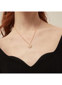 ORELIA LONDON Pearl Encrusted Heart Necklace  - Image 3