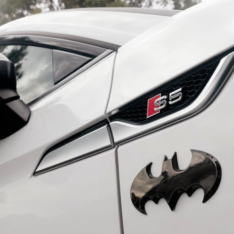 Fan Emblems Batman Car Badge Black Chrome Batwing Logo 3D Automotive Sticker Decal - Image 4