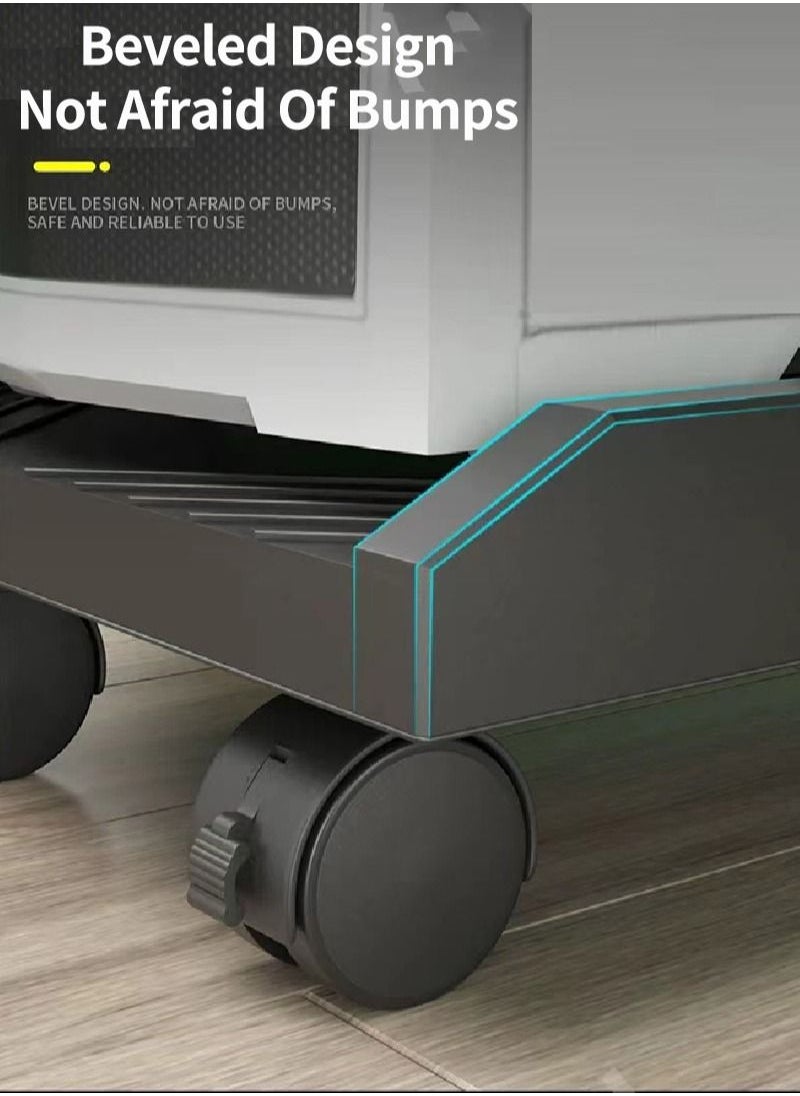 Sharpdo - Mobile CPU Stand, Computer Tower Stand with Locking Caster Wheel, Fits Most Gaming PC Under Home Office Desk - Image 1