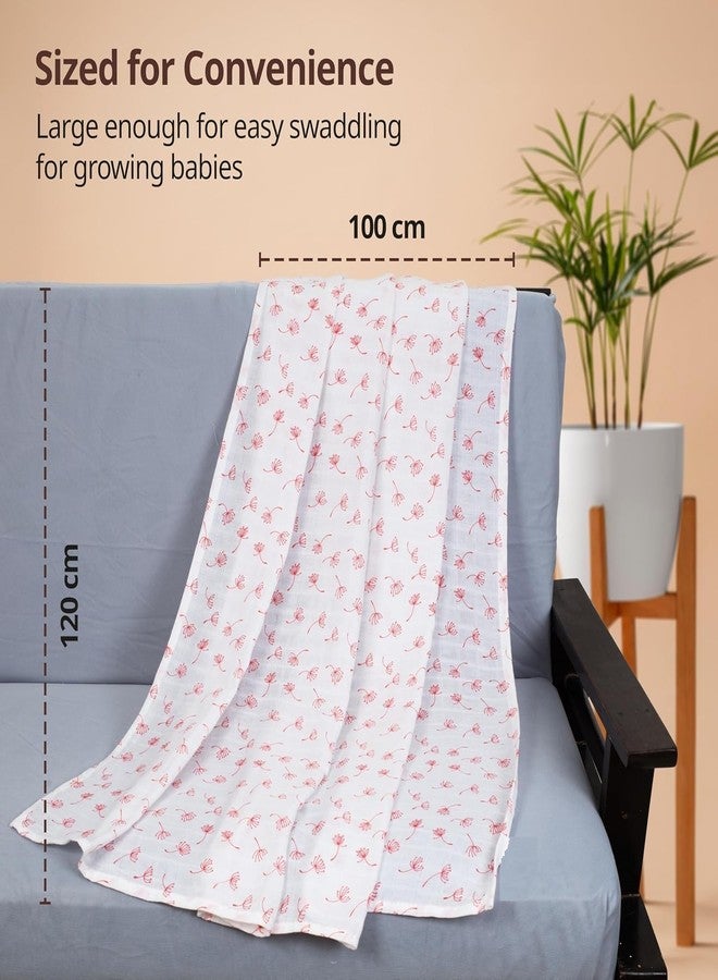 KmCho Muslin Cloth for New Born Baby, Ultra Soft Cotton Swaddle for New Born Baby, Breathable Baby Swaddle Wrap for New Born Essentials - Image 5