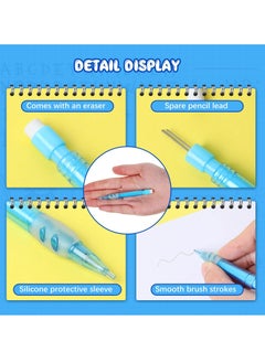 Excefore Assorted Mini Mechanical Pencils, 16 Pcs 0.7 mm Automatic Pencils with Mini Erasers Mini Pens Stationery Supplies for Home, Office, School Supplies, Writing, Drawing, Drafting (16 Pieces)  - Image 2