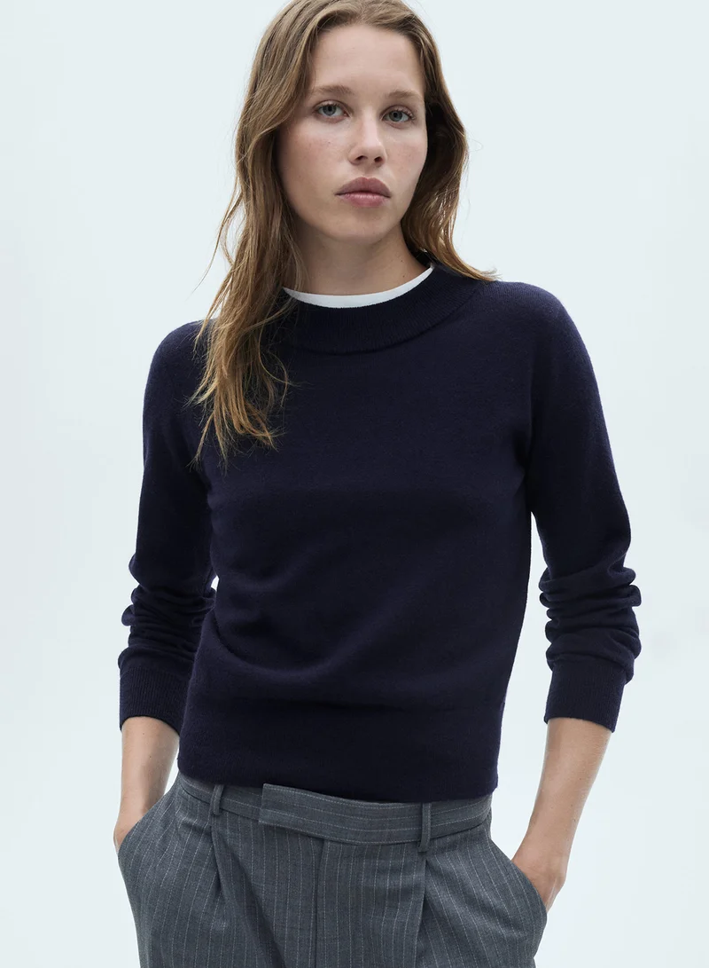 MANGO Nekko Crew Neck Pullover Sweater