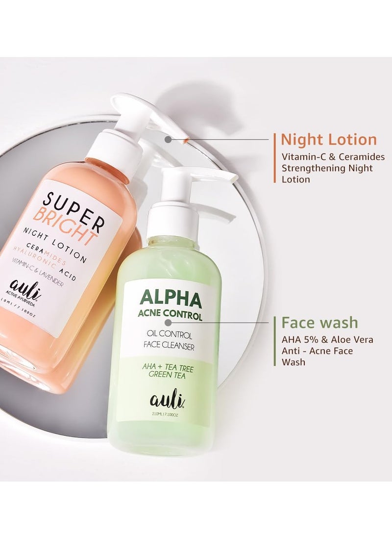 AULI LIFESTYLE Auli Soft Skin Combo Night Lotion and Cleanser Pack of 2 - Image 2