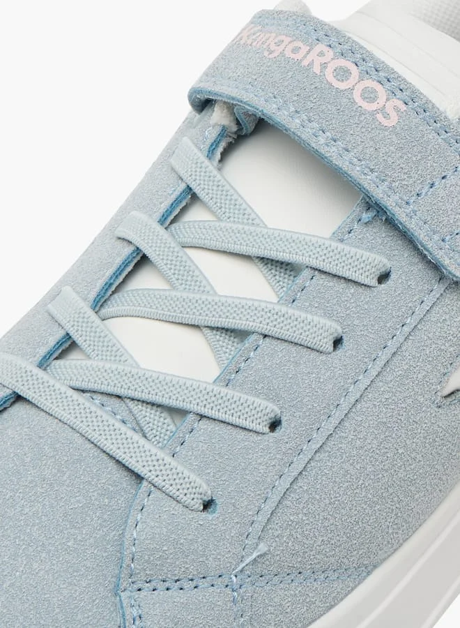 kangaROOS Girls' Panelled Sports Shoes with Hook and Loop Closure