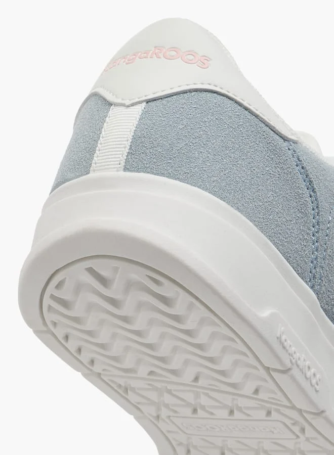 kangaROOS Girls' Panelled Sports Shoes with Hook and Loop Closure