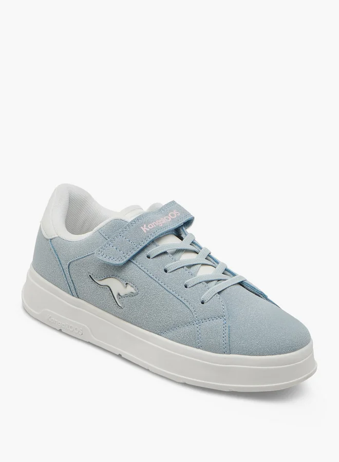 kangaROOS BLUE Girls' Panelled Sneakers With Hook And Loop Closure for Women | Best Price UAE