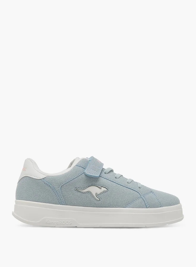 kangaROOS BLUE Girls' Panelled Sneakers With Hook And Loop Closure for Women | Best Price UAE