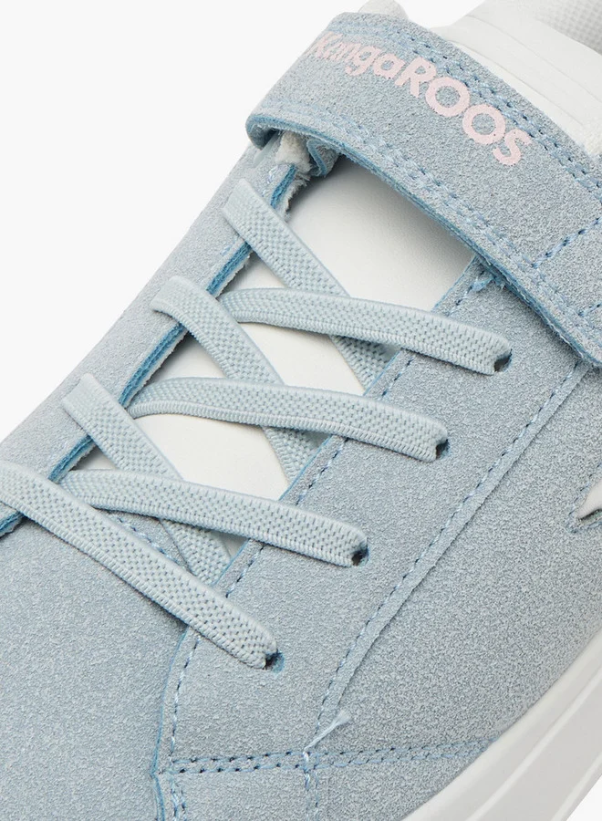 kangaROOS BLUE Girls' Panelled Sneakers With Hook And Loop Closure for Women | Best Price UAE