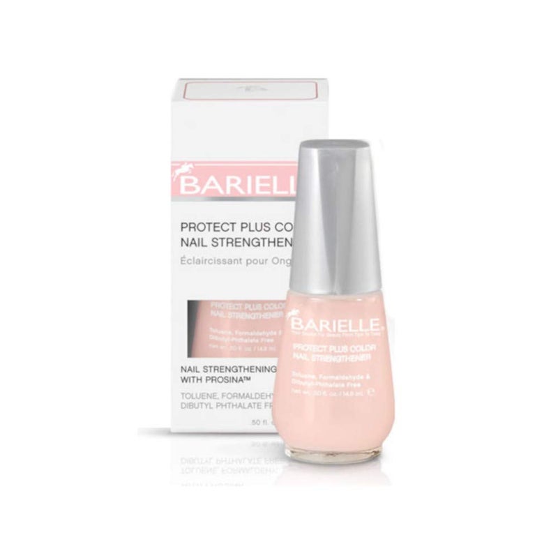 Barielle Protect Plus Color Nail Strengthener, Light Pink, 0.5 Ounce - Image 1