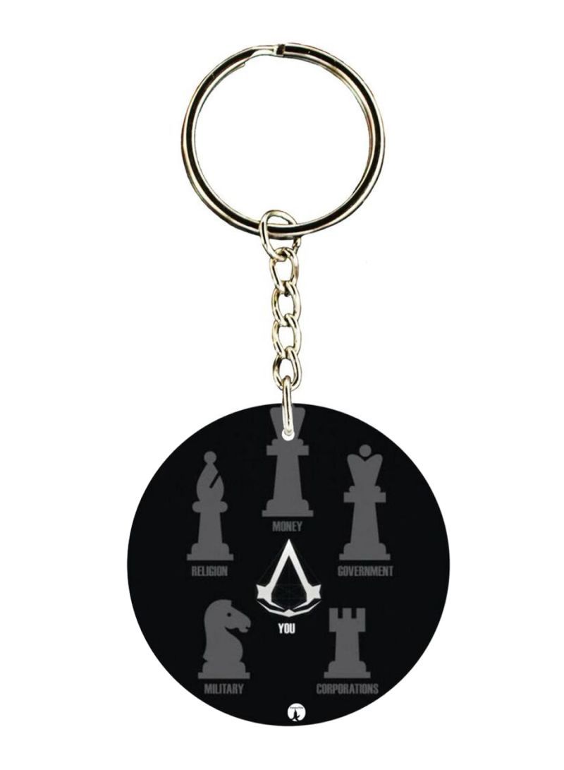 Double Sided Assassin's Creed Printed Keychain