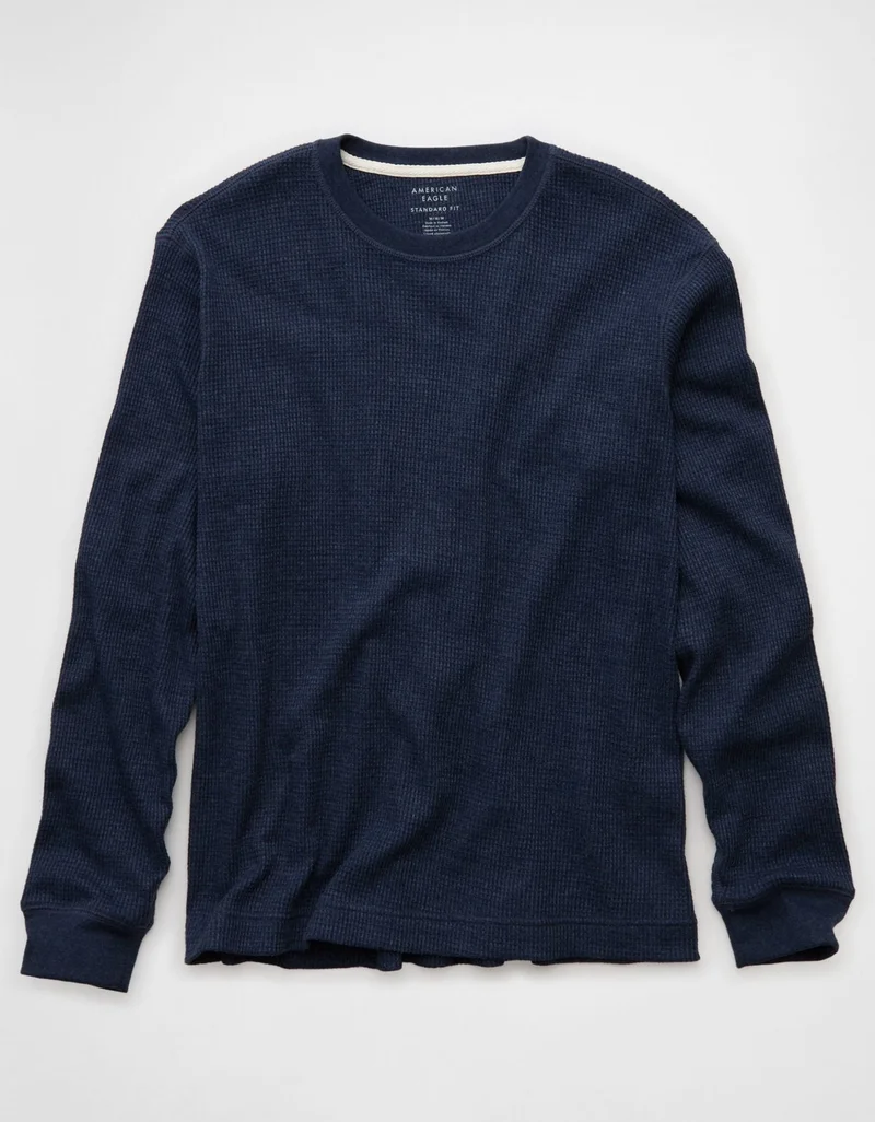 American Eagle  AE Long-Sleeve Thermal T-Shirt for Men | Best Price UAE