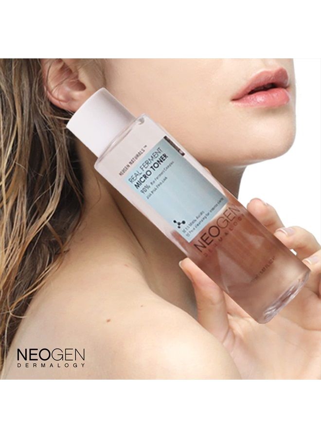 DERMALOGY by NEOGENLAB NEOGEN DERMALOGY Real Ferment Micro Collection - with Naturally Fermented ingredients (Rice) & Hyaluronic Acid for Hydrated, Brightened and Healthy skin (Micro Toner 5.07 Fl Oz (150 ml)) - Image 4