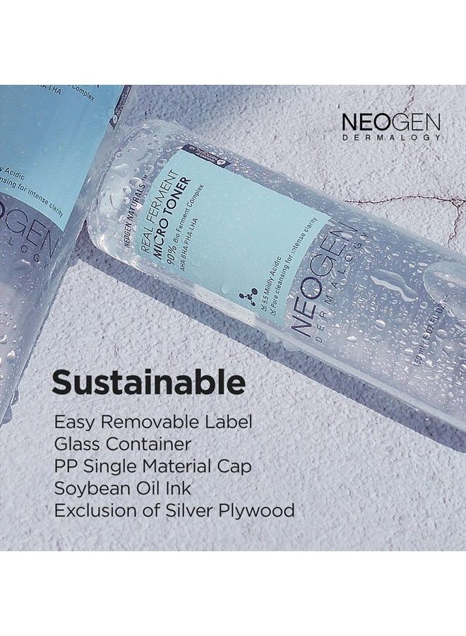 DERMALOGY by NEOGENLAB NEOGEN DERMALOGY Real Ferment Micro Collection - with Naturally Fermented ingredients (Rice) & Hyaluronic Acid for Hydrated, Brightened and Healthy skin (Micro Toner 5.07 Fl Oz (150 ml)) - Image 5
