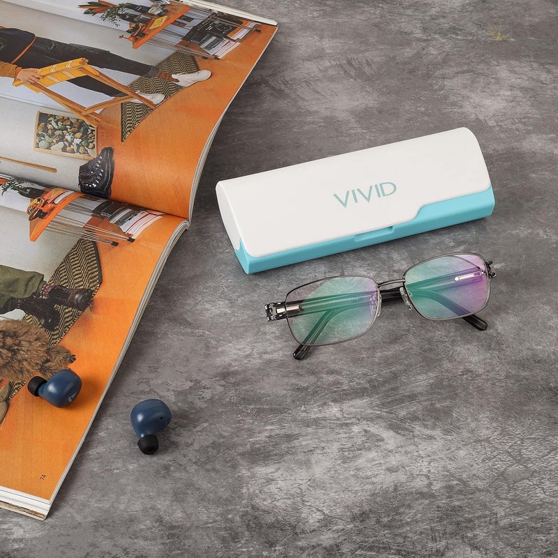 Vivid غطاء نظارات للبالغين من فيجن للجنسين | مفك براغي | قطعة قماش مجانية | حماية النظارات | بلاستيك | نظارات | علب | زر | 3 في 1 - Image 4