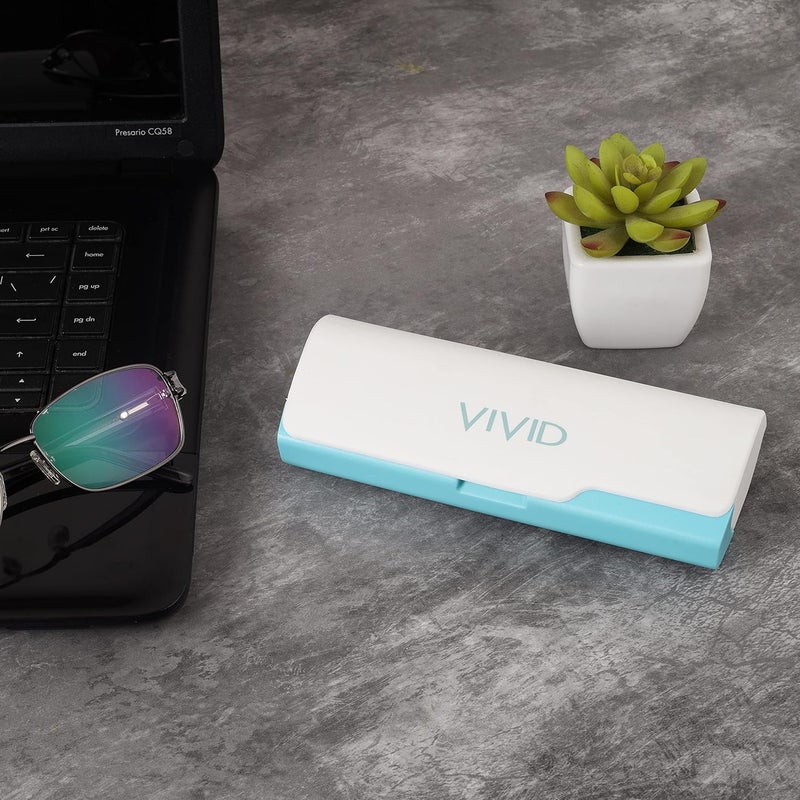 Vivid غطاء نظارات للبالغين من فيجن للجنسين | مفك براغي | قطعة قماش مجانية | حماية النظارات | بلاستيك | نظارات | علب | زر | 3 في 1 - Image 5