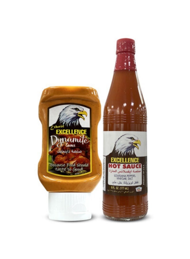 Excellence Dynamite Sauce 315ml + Hot Sauce, 177ml - Image 1