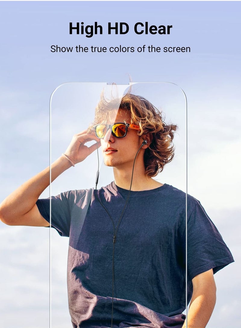 BORTONY Pack of 2 Tempered Glass Screen Protector for 14 Plus/13 Pro Max 6.7 Inch Easy Installation Bubble Free HD Clear Scratch Resistant Anti-Fingerprint Full-Screen Coverage Compatible with Apple iPhone 14 - Image 4