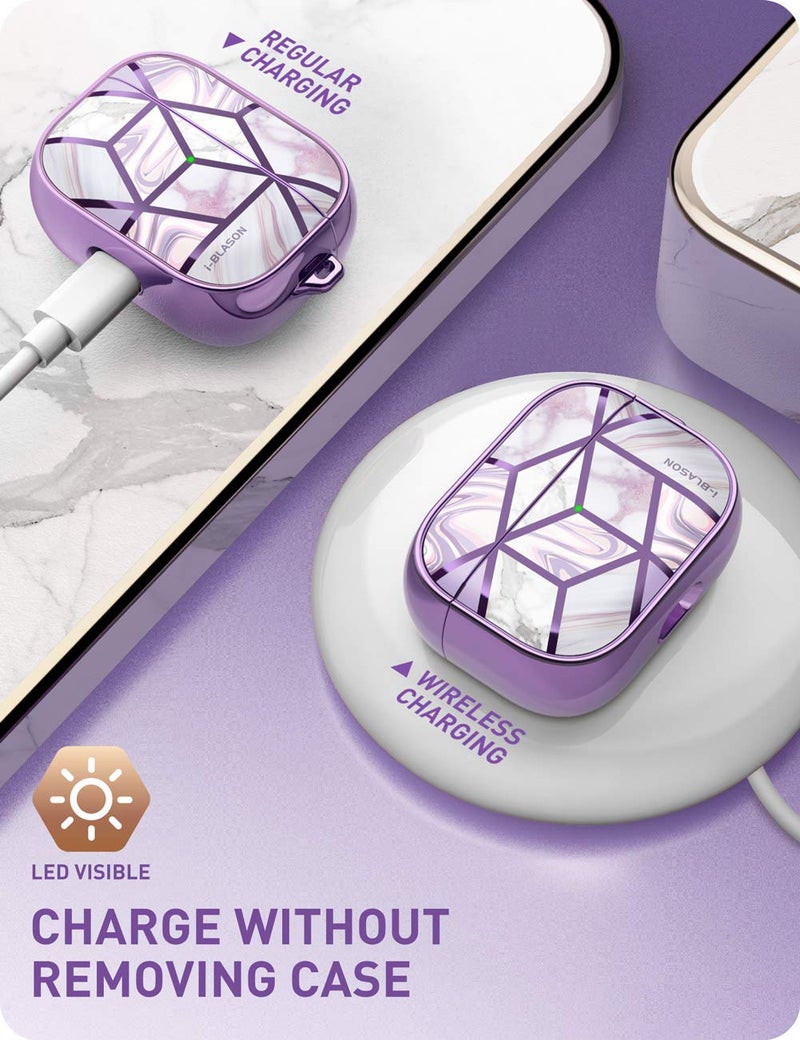 i-Blason Cosmo Series Case Designed for Airpods Pro, 360Â° Protective Stylish AirPods Pro Case Cover Compatible with Apple AirPods Pro (2019) (Ameth) - Image 3